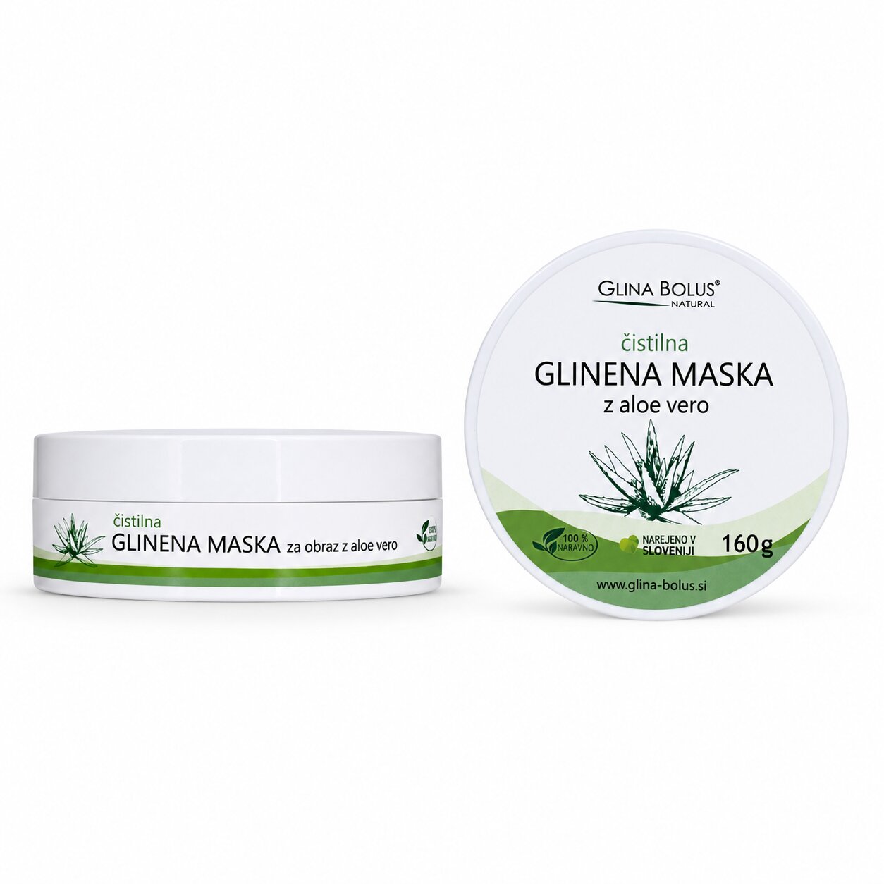 Glinena maska za lice sa aloe verom