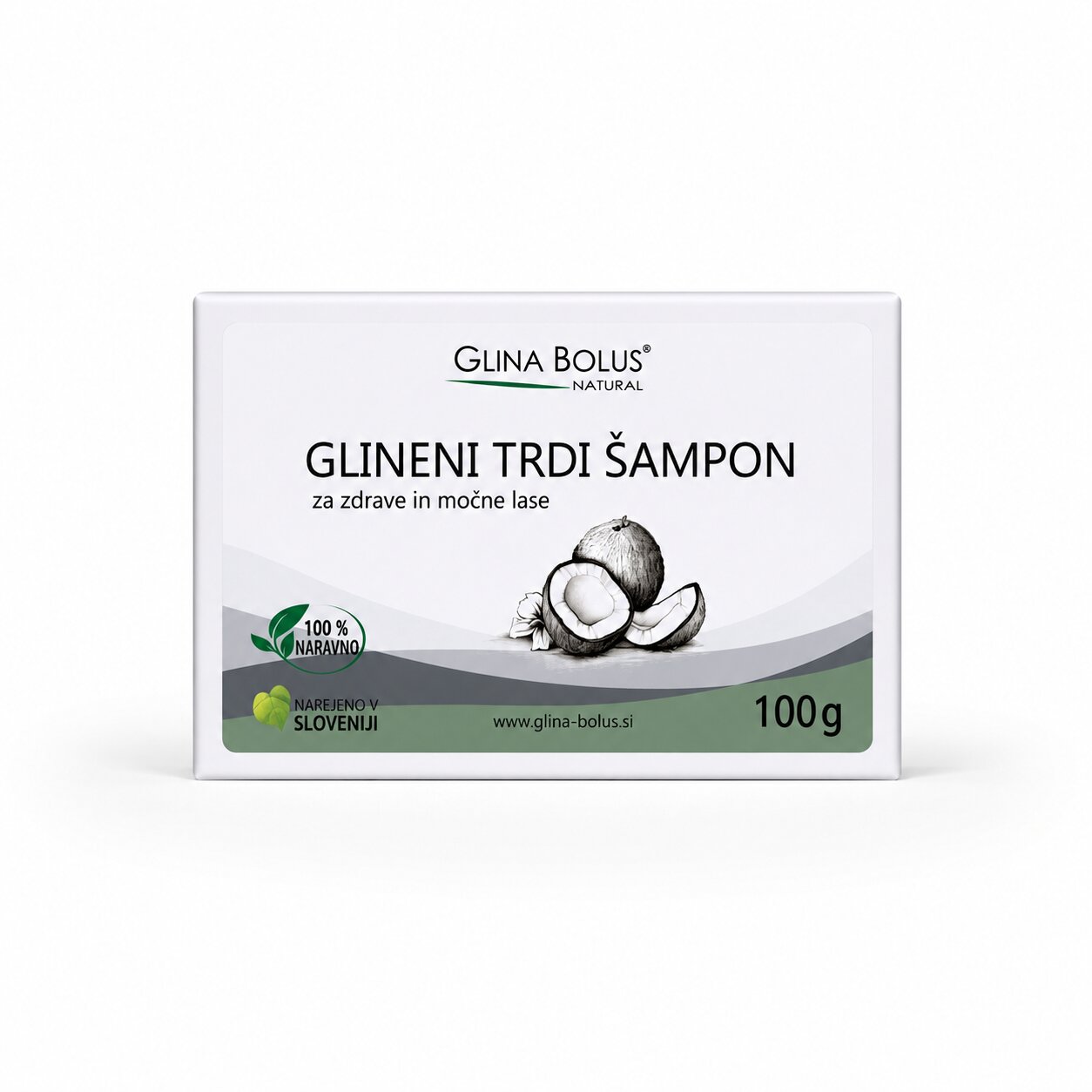 Glineni tvrdi šampon za kosu