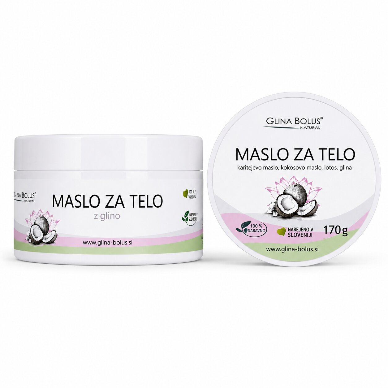 Maslac za tijelo s glinom